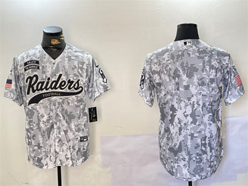 Custom Las Vegas Raiders camo Salute To Service jersey