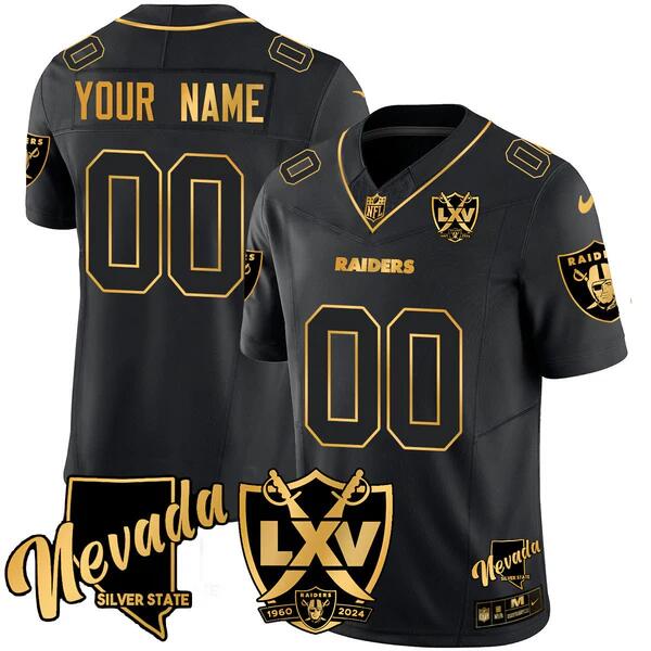 Custom Las Vegas Raiders black jersey