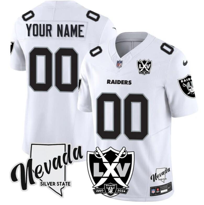 Custom Las Vegas Raiders white jersey