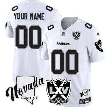 Custom Las Vegas Raiders white jersey