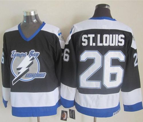 Martin St Louis Tampa Bay Lightning black Throwback jersey