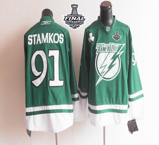 St Patty's Day Tampa Bay Lightning green jersey