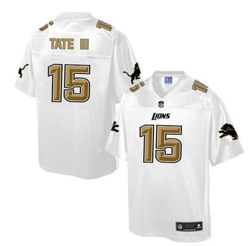 Lions #15 Golden Tate III White Pro Line Fashion Game Jersey