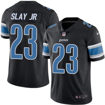 Lions #23 Darius Slay JR Black Rush Jersey