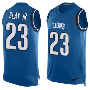 Lions #23 Darius Slay JR Blue Team Color Tank Top Jersey