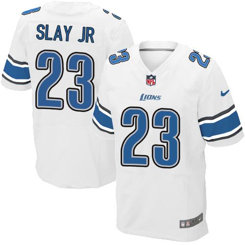 Lions #23 Darius Slay JR White Elite Jersey