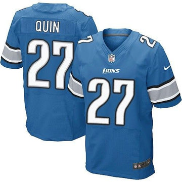 Lions #27 Glover Quin Blue Team Color Elite Jersey
