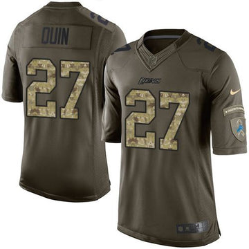Lions #27 Glover Quin Green Salute To Service Jersey