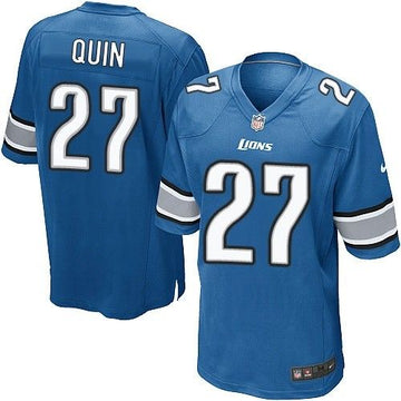 Lions #27 Glover Quin Light Blue Team Color Elite Jersey