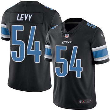 Lions #54 DeAndre Levy Black Rush Jersey
