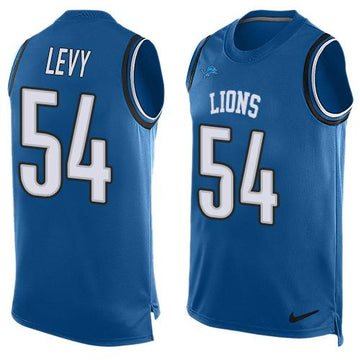 Lions #54 DeAndre Levy Blue Team Color Tank Top Jersey