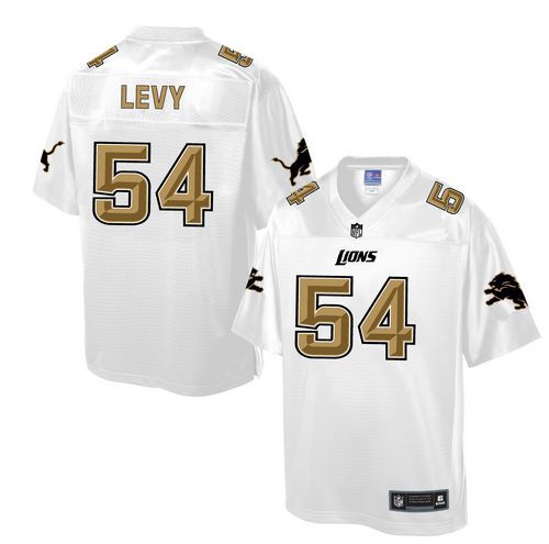 Lions #54 DeAndre Levy White Pro Line Fashion Game Jersey