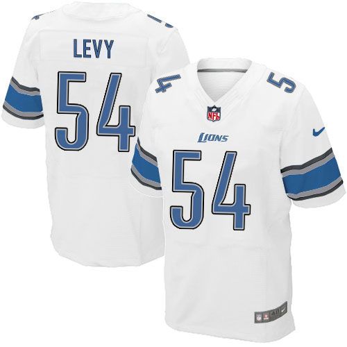 Lions #54 DeAndre Levy White Elite Jersey