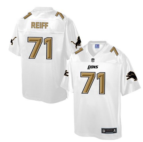 Lions #71 Riley Reiff White Pro Line Fashion Game Jersey