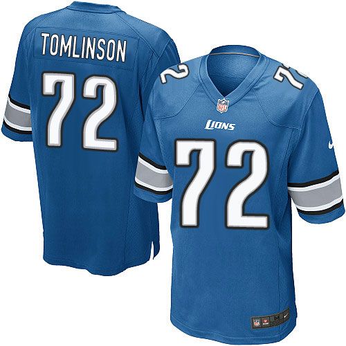 Lions #72 Laken Tomlinson Light Blue Team Color Elite Jersey