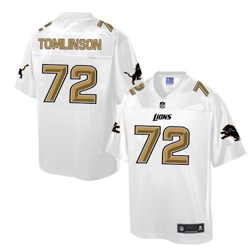 Lions #72 Laken Tomlinson White Pro Line Fashion Game Jersey