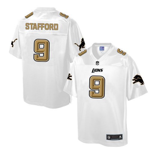 Lions #9 Matthew Stafford White Pro Line Fashion Game Jersey