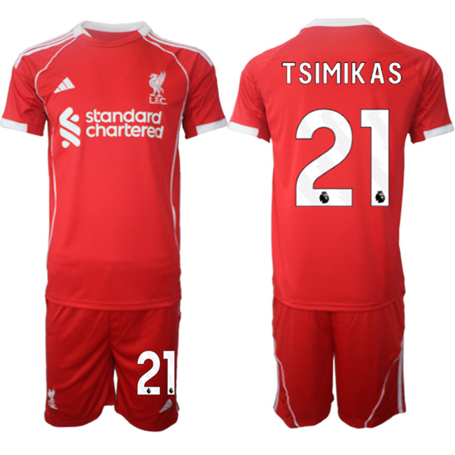 Kostas Tsimikas Liverpool red Home jersey