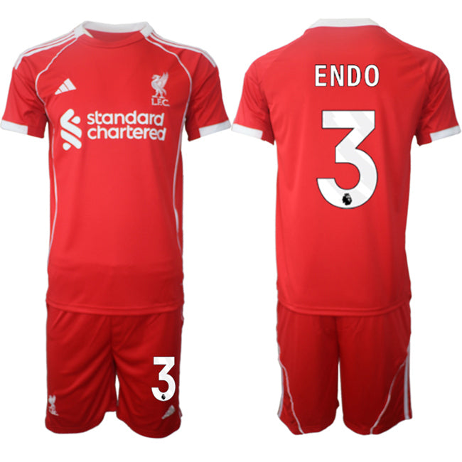 Wataru Endo Liverpool red Home jersey
