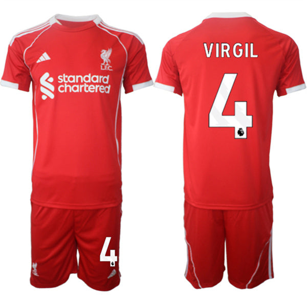 Virgil Liverpool red Home jersey