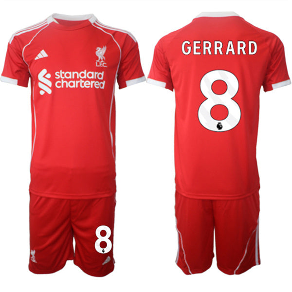 Steven Gerrard Liverpool red Home jersey