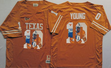 Vince Young Texas Longhorns orange Fashion jersey