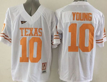 Vince Young Texas Longhorns white jersey
