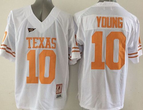 Vince Young Texas Longhorns white jersey