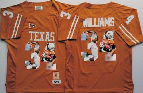Ricky Williams Texas Longhorns orange Fashion jersey