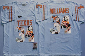Ricky Williams Texas Longhorns white Fashion jersey