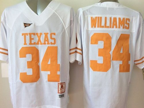 Ricky Williams Texas Longhorns white jersey