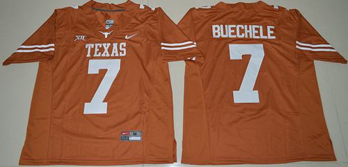 Shane Buechele Texas Longhorns orange jersey