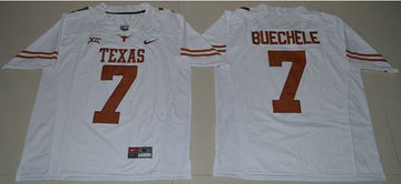 Shane Buechele Texas Longhorns white jersey