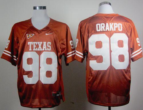 Brian Orakpo Texas Longhorns orange jersey