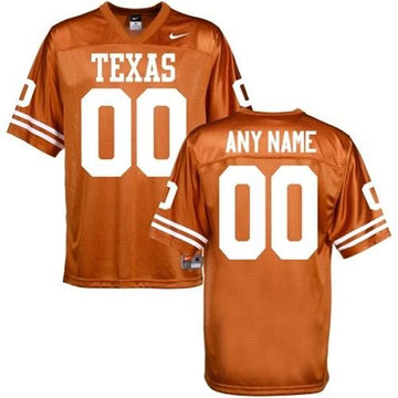 Custom Texas Longhorns orange Authentic jersey