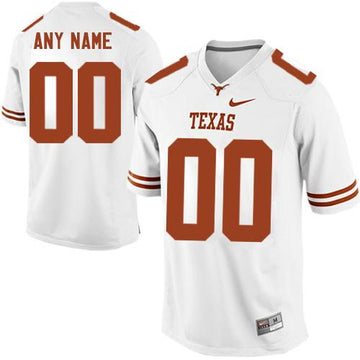 Custom Texas Longhorns white Authentic jersey