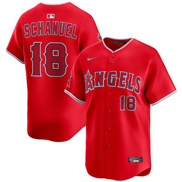 Nolan Schanuel Los Angeles Angels red Alternate jersey