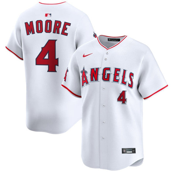 Christian Moore Los Angeles Angels white Home jersey