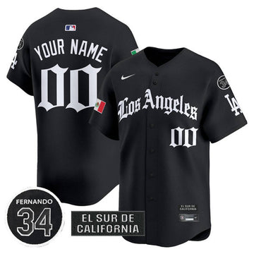 Custom Los Angeles Angels black jersey