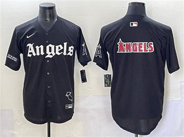 Team Big Logo Los Angeles Angels black jersey