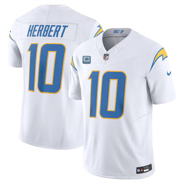Justin Herbert Los Angeles Chargers white jersey