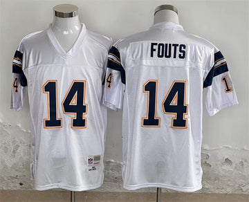 Dan Fouts Los Angeles Chargers white Throwback jersey