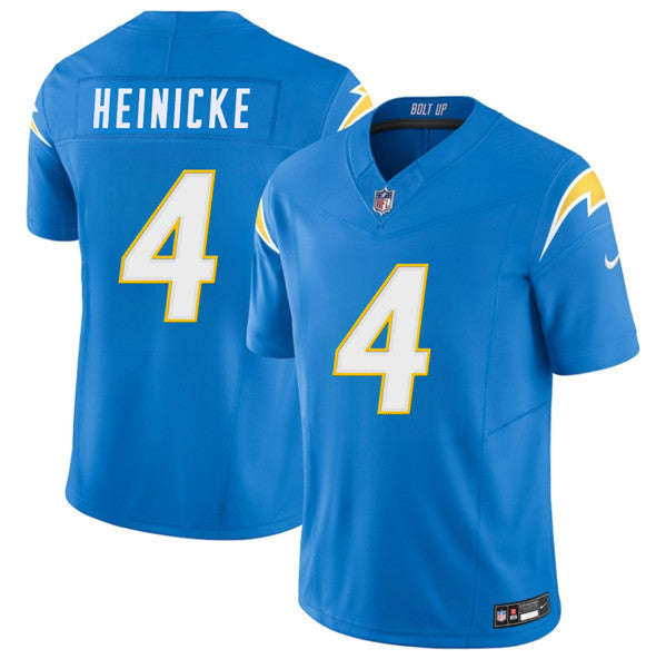Taylor Heinicke Los Angeles Chargers blue jersey