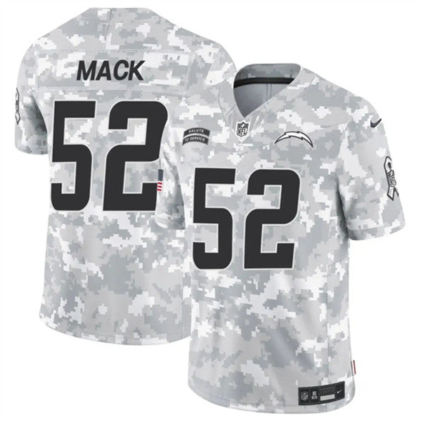 Khalil Mack Arctic Los Angeles Chargers camo Salute To Service jersey