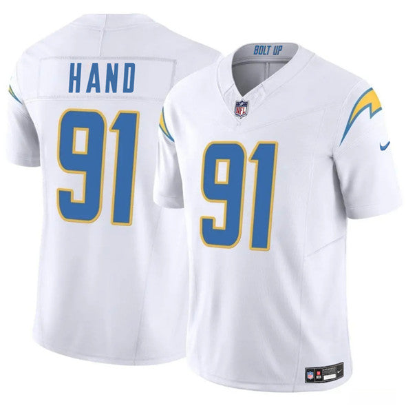 Da'Shawn Hand Los Angeles Chargers white FUSE jersey