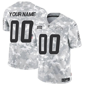 Custom Los Angeles Chargers camo Salute To Service jersey