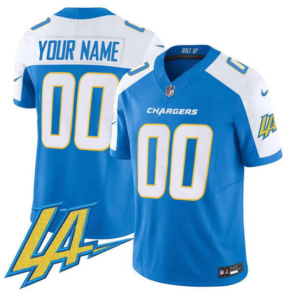 Custom Los Angeles Chargers blue Alternate jersey