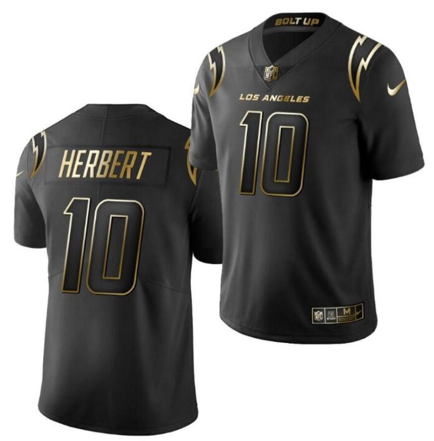 Custom Los Angeles Chargers golden jersey