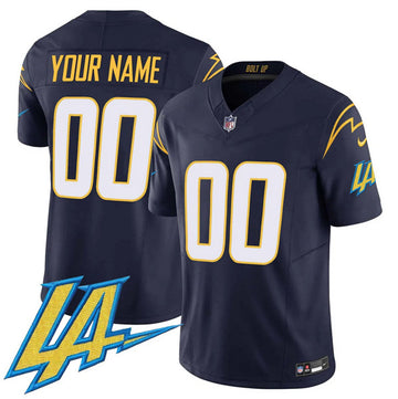 Custom Los Angeles Chargers navy jersey
