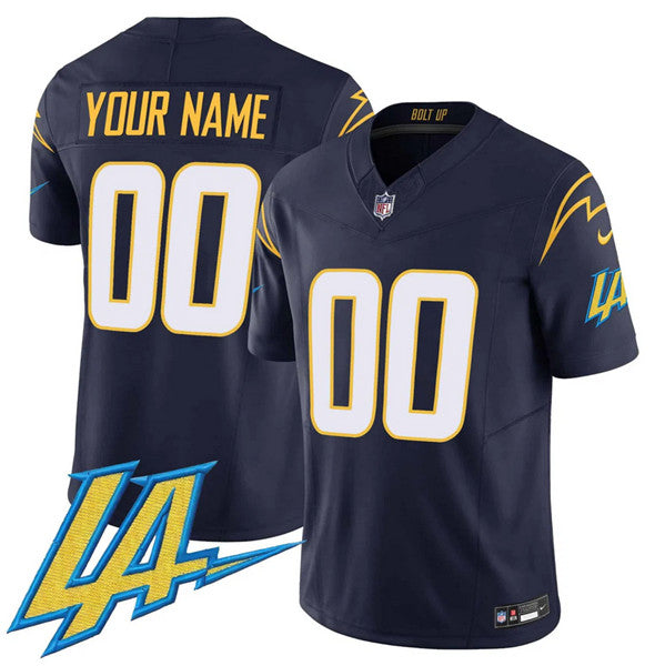 Custom Los Angeles Chargers navy jersey